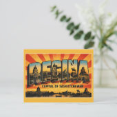 Regina Saskatchewan Hauptstadt Postkarte (Stehend Vorderseite)