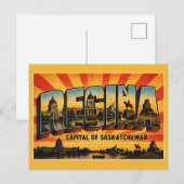 Regina Saskatchewan Hauptstadt Postkarte (Vorne/Hinten)