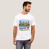 Regina Saskatchewan Hübsche Skyline Pride T-Shirt (Vorne ganz)