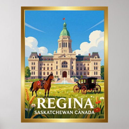 Regina Saskatchewan Präriestadt Poster (Vorne)