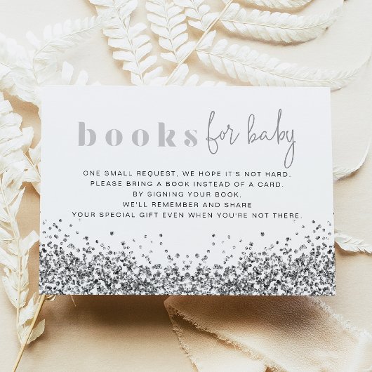 REGINA Silver Glitzer Sequins Bücher für die Kinde Einladung