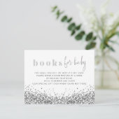 REGINA Silver Glitzer Sequins Bücher für die Kinde Einladung (Stehend Vorderseite)