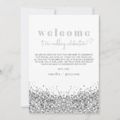 REGINA Silver Sequenzen Begrüßungsschreiben Zeitka Einladung (Vorderseite)