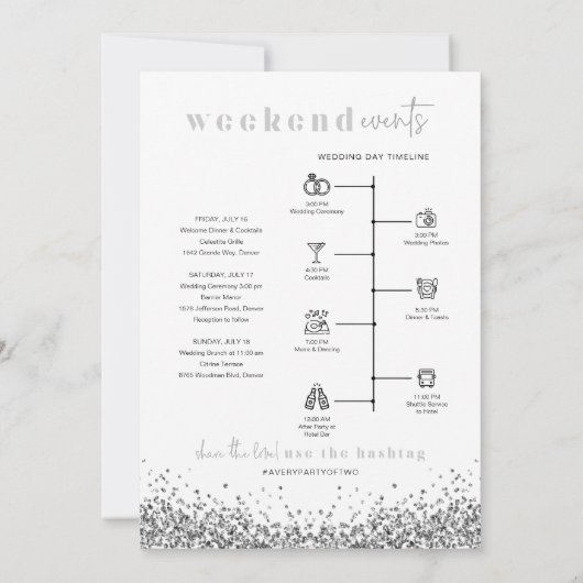 REGINA Silver Sequenzen Begrüßungsschreiben Zeitka Einladung (Rückseite)