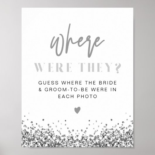 REGINA Silver Sequins Disco Wo sie unterschrieben  Poster (Vorne)