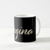 Regina white gold Handwriting Tasse Kaffeetasse (VorderseiteRechts)