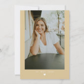 REGINA Yellow Gold Glitzer Sie hat es getan Abschl Einladung (Rückseite)