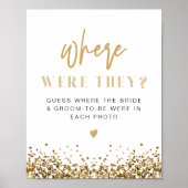 REGINA Yellow Gold Glitzer wo sie unterschrieben h Poster (Vorne)