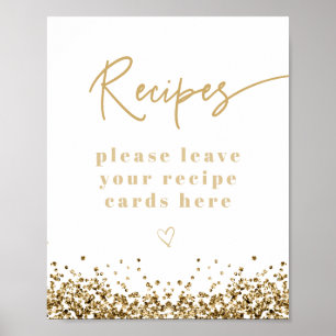 REGINA Yellow Gold Pailletten Brautparty Rezepte Poster