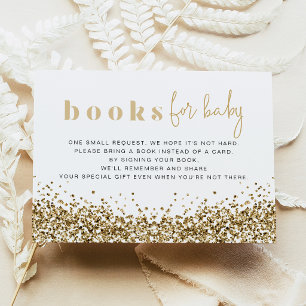 REGINA Yellow Gold Sequins Books für die Kinderkar Einladung
