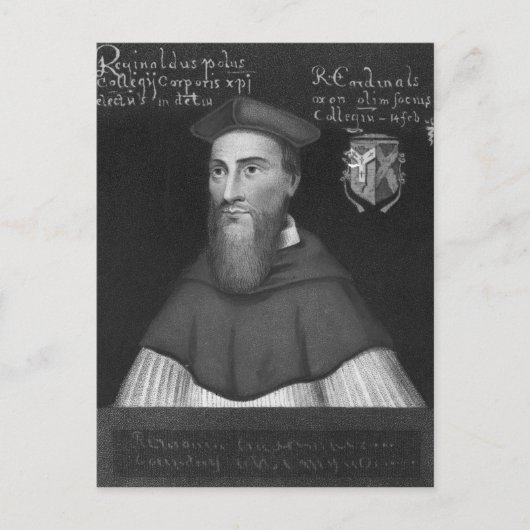 Reginald Kardinal Pole Postkarte (Vorderseite)