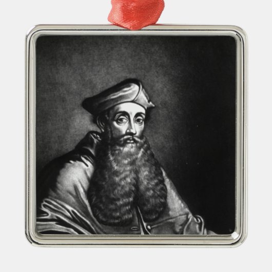 Reginald Pole Illustration Ornament Aus Metall (Vorne)