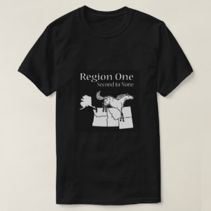 Region 1 Shirt - schwarzes Logo