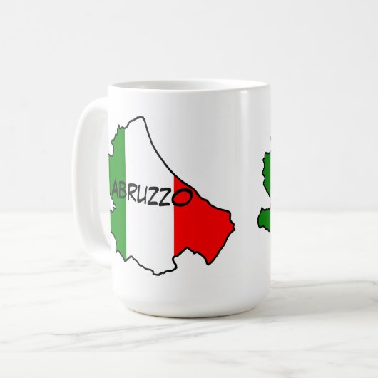 Region Abruzzo Kaffeetasse (Vorderseite Links)