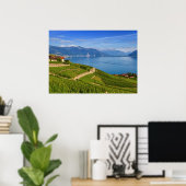 Region Lavaux, Waadt, Schweiz Poster (Heimbüro)