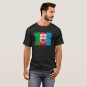 Region Ligurien Italien Flaggenstaat Italienisch G T-Shirt (Vorne ganz)