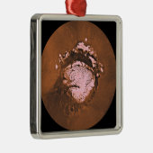 Region Mare Boreum Mars Silbernes Ornament (Rechts)