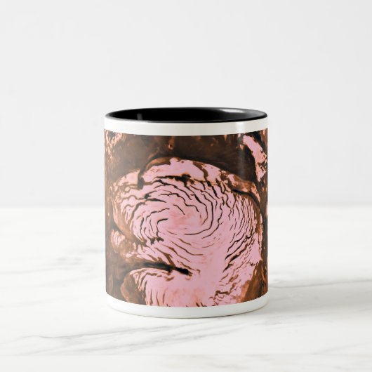 Region Mare Boreum Mars Zweifarbige Tasse (Mittel)