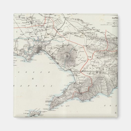 Region Neapel Italien Magnet (Vorne)