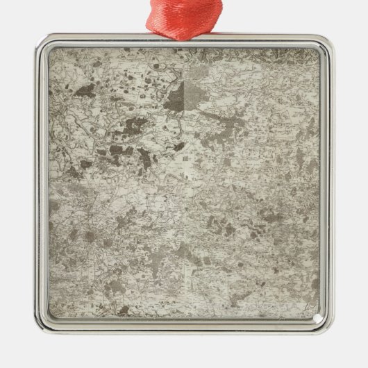 Region Paris Silbernes Ornament (Vorne)