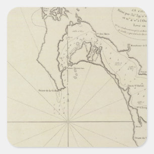 Region San Diego Bucht San Blas Region Mexiko Quadratischer Aufkleber