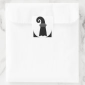 Region Schweiz Kanton Basel Stadt Flagge Quadratischer Aufkleber (Tasche)