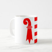 Region Schweiz Kanton Jura Flagge Kaffeetasse (Vorderseite Links)