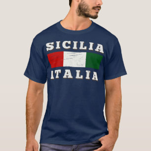 Region Sicilia - Typografie-Design T-Shirt