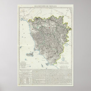 Region Toskana Italien Poster