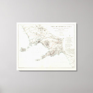 Region von Neapel Italien Leinwanddruck