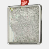 Region von Toskana Italien Silbernes Ornament (Links)