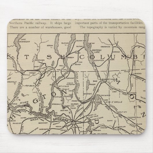 Region Washington Idaho Mousepad (Vorne)