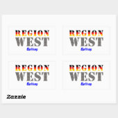Region West - Bottrop Rechteckiger Aufkleber (Blatt)