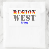 Region West - Bottrop Rechteckiger Aufkleber (Tasche)