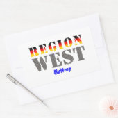 Region West - Bottrop Rechteckiger Aufkleber (Umschlag)