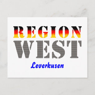 Region West - Leverkusen Postkarte