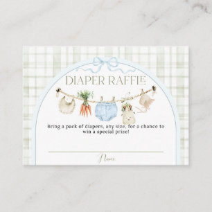 Regional aufgewachsene Babyparty Jungen-Windel-Raf Begleitkarte