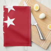 (Regionale) Flagge Madrids Spanien Küchentuch (Viertel Falte)