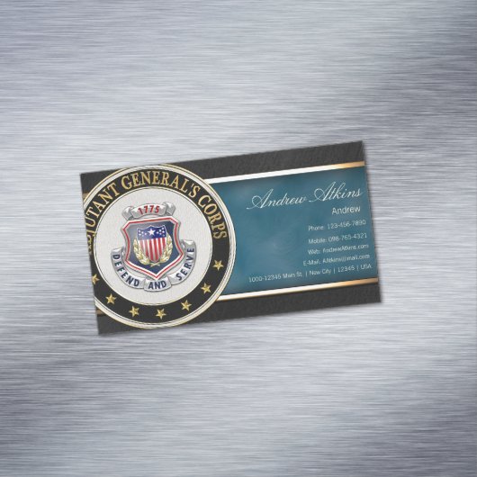 Regionale Insignien der AG Corps [3D] Magnetische Visitenkarte (Beispiel)