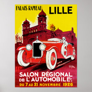 Regionaler Automobilsalon ~ Lille Poster