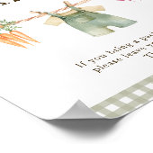 Regionaler Babyshower-Diaper-Raffle-Schild Poster (Ecke)