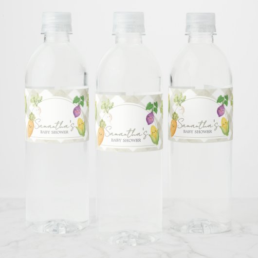 Regionaler Babyshower Wasserflaschenetikett (Flaschen)
