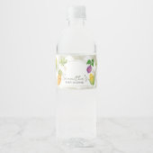 Regionaler Babyshower Wasserflaschenetikett (Vorderseite)