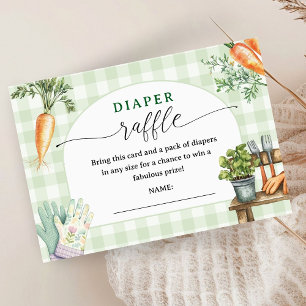 Regionaler Babyshower-Windel-Raffle Begleitkarte
