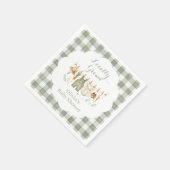 Regionaler Bauernmarkt Baby Shower Serviette (Ecke)