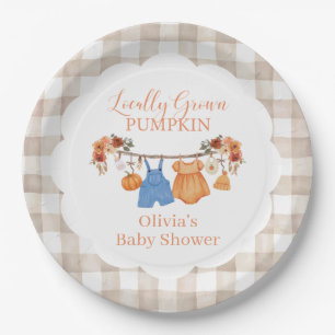 Regionaler Kürbis Herbst-Baby-Party Pappteller