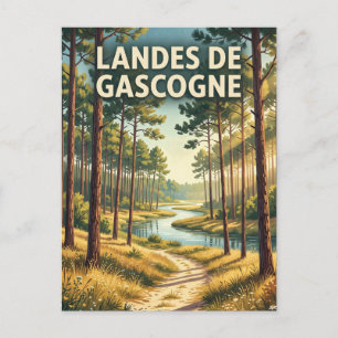 Regionaler Naturpark Landes de Gascogne Frankreich Postkarte