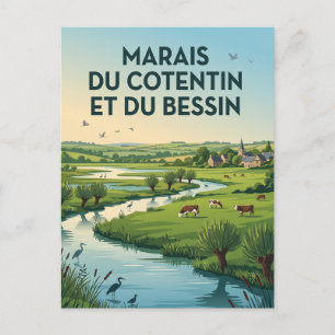 Regionaler Naturpark Marais du Cotentin et du Bess Postkarte