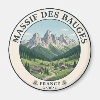 Regionaler Naturpark Massif des Bauges Frankreich Magnet