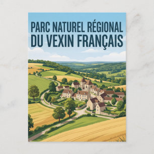 Regionaler Naturpark Vexin Français Frankreich Postkarte
